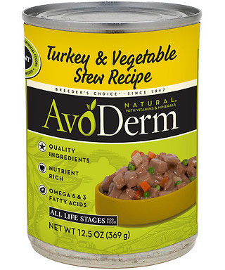 13% OFF (Exp 18 May): Avoderm Natural Turkey And Vegetable Stew Canned Dog Food 354g - Kohepets