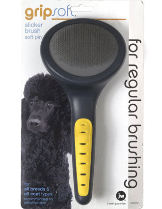 JW Gripsoft Slicker Brush Soft Pin For Dog - Kohepets