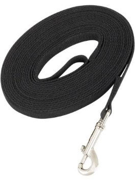 Guardian Gear Cotton Web 50 Feet Training Dog Leash (Black) - Kohepets