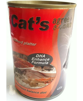 Cat's Agree Seafood Platter Canned Cat Food 400g - Kohepets