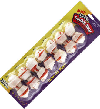 Dingo Double Meat In The Middle Mini Rawhide Chews 7ct - Kohepets