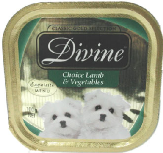 Divine Classic Gold Selection Tasty Lamb & Vegetables Tray Dog Food 100g - Kohepets