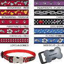 Red Dingo Dog Collar Pattern Design Large Chain Design