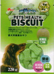 WP Ms.Pet Pets Health Biscuit Melon Flavour For Dogs 220g - Kohepets