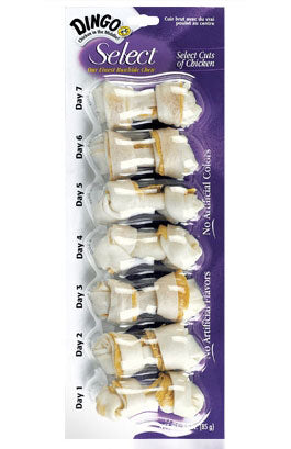 Dingo Select Rawhide Bone Minis 7ct - Kohepets