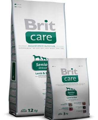 Brit Care Senior Lamb & Rice Dry Dog Food - Kohepets