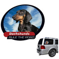 Pet Tatz Dachshund Black Car Window Sticker - Kohepets