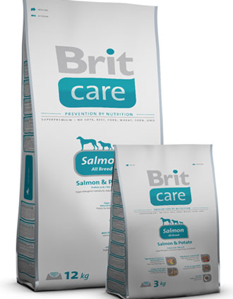 Brit Care Salmon & Potato Dry Dog Food - Kohepets