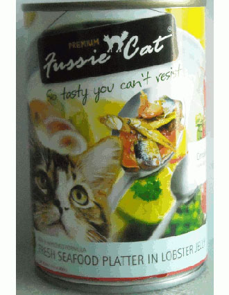 Fussie Cat Fresh Seafood Platter In Lobster Jelly Canned Cat Food 400g - Kohepets