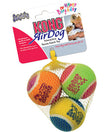 Kong Air Dog Squeaker Birthday Ball 3 Balls Medium