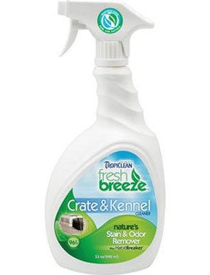 Tropiclean Fresh Breeze Crate & Kennel Stain & Odor Remover 32oz - Kohepets