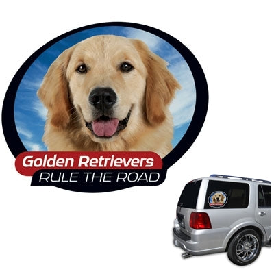 Pet Tatz Golden Retriever Car Window Sticker - Kohepets