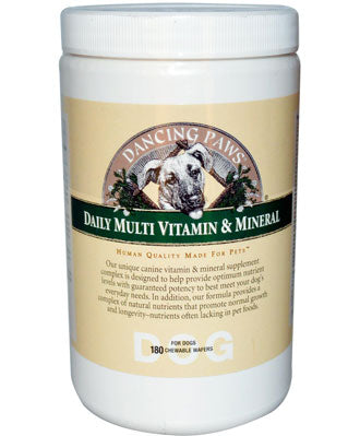 Dancing Paws Daily Multi Vitamin And Mineral 180 chew - Kohepets