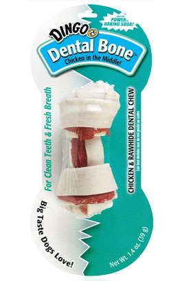 Dingo Dental Rawhide Bone Small 1.4oz - Kohepets