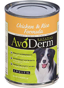Avoderm Natural Chicken And Rice Canned Dog Food 368g - Kohepets