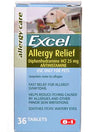 Excel Allergy Relief 36 tab