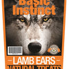 Basic Instinct Lamb Ears Natural Dog Treats 140g - Kohepets