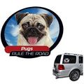 Pet Tatz Pug Car Window Sticker - Kohepets
