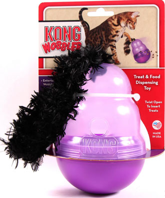 Kong Cat Wobbler Treat Dispensing Toy - Kohepets