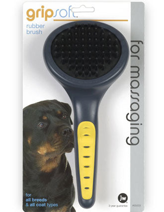 Jw Gripsoft Rubber Brush For Dog - Kohepets