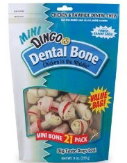 Dingo Dental Rawhide Bone Minis 21ct - Kohepets