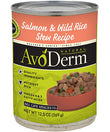 Avoderm Natural Salmon And Wild Rice Stew Canned Dog Food 368g