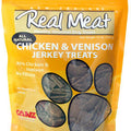 Real Meat All Natural Chicken & Venison Jerky Dog Treats 4oz - Kohepets