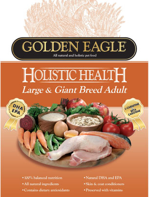 Golden Eagle Holistic Health Large & Giant Breed Adult Dry Dog Food 15kg - Kohepets