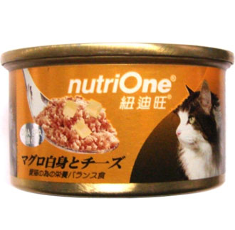 Nutri One Tuna With Cheese Canned Cat Food 85g - Kohepets