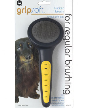 Jw Gripsoft Slicker Brush Soft Pin For Dog - Small - Kohepets