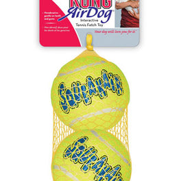 Kong Air Dog Squeaker Tennis Balls Dual Pack Large - Kohepets