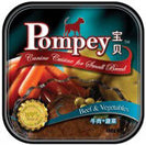 Pompey Beef & Vegetables Tray Dog Food 100g