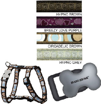 Red Dingo Harness Hypno Brown Design Large - Kohepets