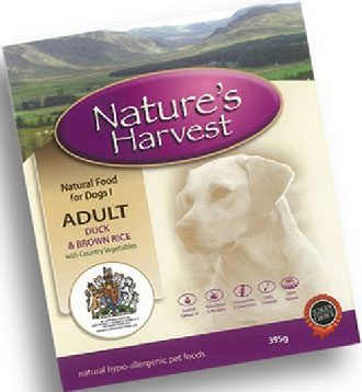 Nature's Harvest Duck With Brown Rice Dog Tray Food 295g - Kohepets