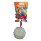 Vitakraft Spikey Ball With Rope Dog Toy