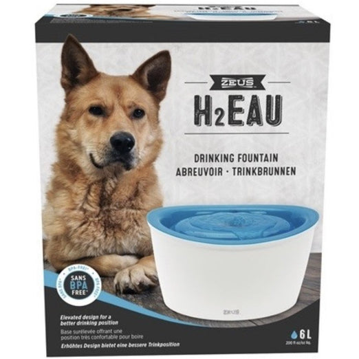 Zeus H2EAU Cat & Dog Drinking Fountain 6L - Kohepets