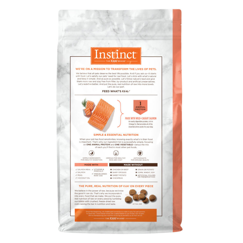 Instinct Limited Ingredient Diet Real Salmon Grain-Free Dry Dog Food 4lb - Kohepets