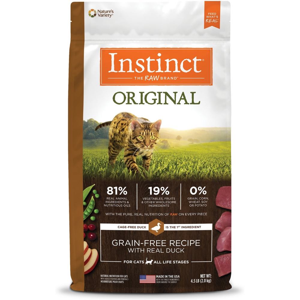 Instinct Original Real Duck Grain-Free Dry Cat Food 10lb
