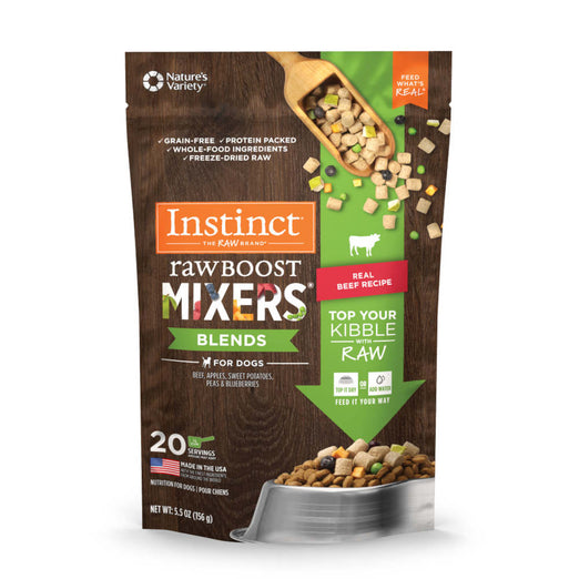 Instinct Raw Boost Mixers Blends with Beef FreezeDried Raw Dog Food