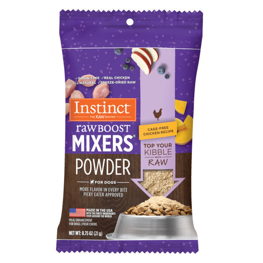 Instinct Raw Boost Mixers Powder Real Chicken Freeze-Dried Raw Dog Food Topper 0.75oz - Kohepets