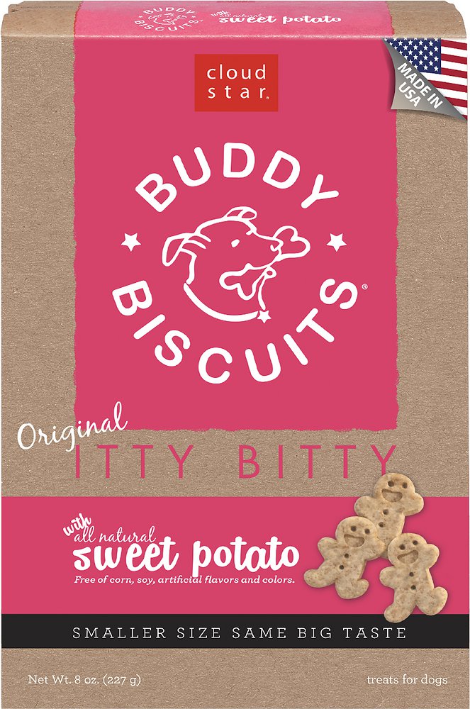 Cloud Star Itty Bitty Buddy Biscuits, Sweet Potato Dog Treats 227g - Kohepets