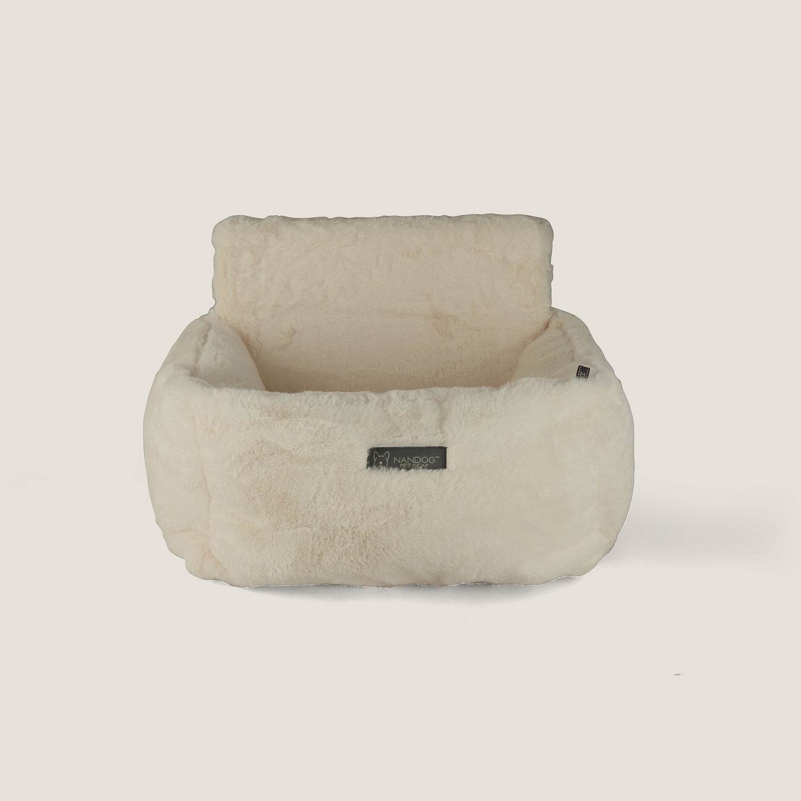Nandog Luxe Dog Car Seat (Cloud Ivory) - Kohepets