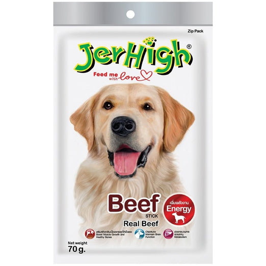 Jerhigh Beef Stick Dog Treat 70g - Kohepets