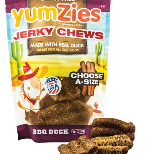 Nootie Yumzies Grain Free Duck Jerky Chews BBQ Flavor Dog Treats - Kohepets