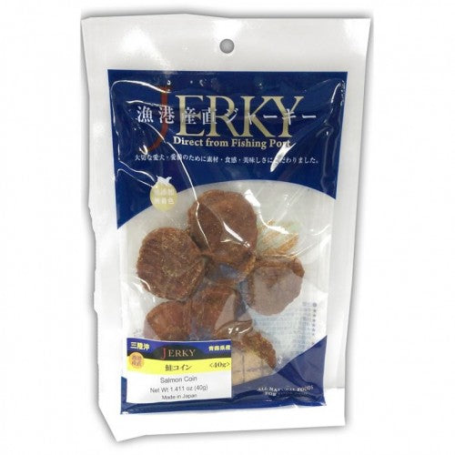 Jerky Salmon Coin Cat & Dog Treat 40g - Kohepets