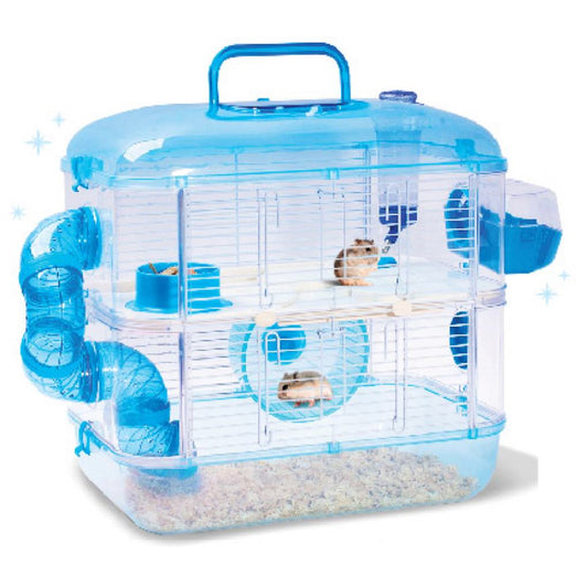 Jolly Pet Crystal Castle Double Deck Hamster Cage - Kohepets