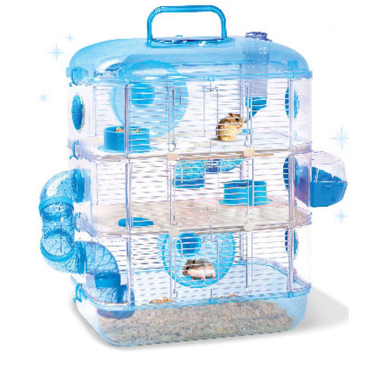 Jolly Pet Crystal Castle Triple Deck Hamster Cage - Kohepets