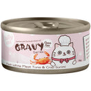 Jollycat Fresh White Meat Tuna & Crab Surimi In Gravy Grain-Free Canned Cat Food 80g