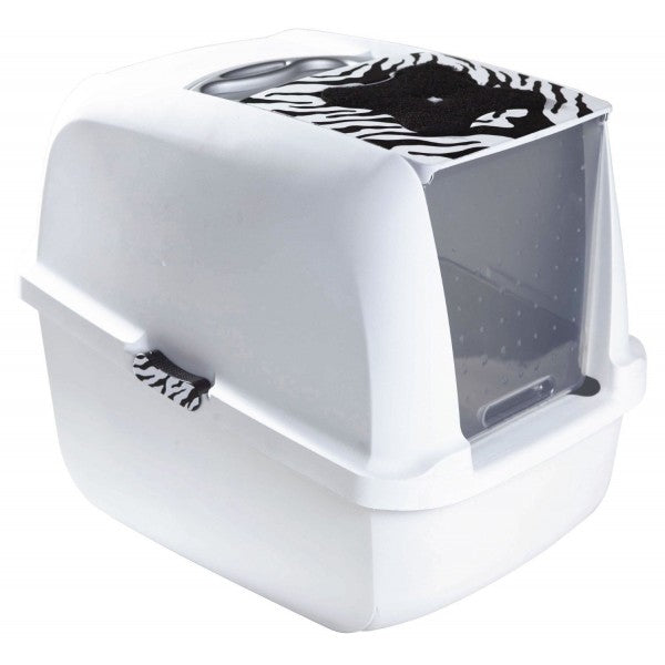 ‘FREE LITTER’: Catit Jumbo Hooded Cat Litter Pan - Tiger Accents - Kohepets