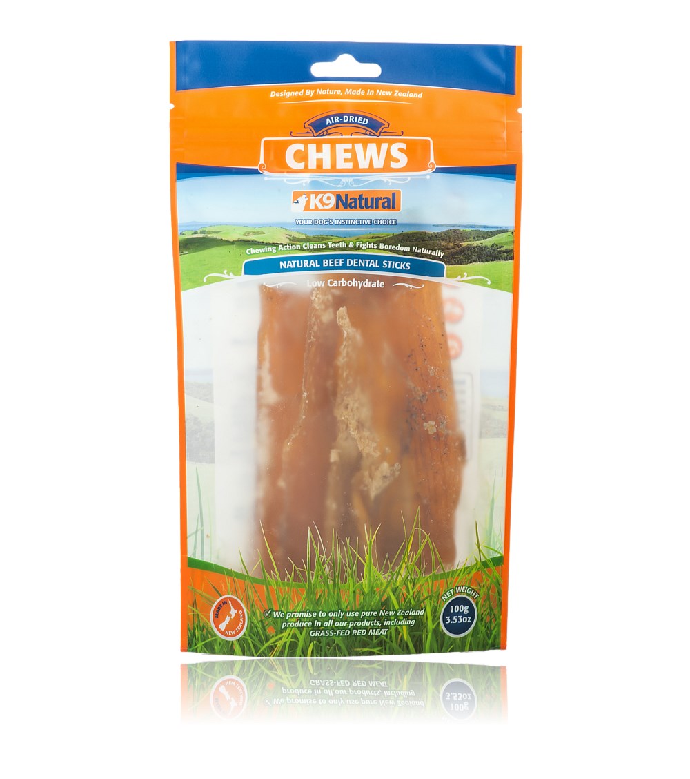 K9 Natural Air Dried Beef Dental Sticks 100g - Kohepets